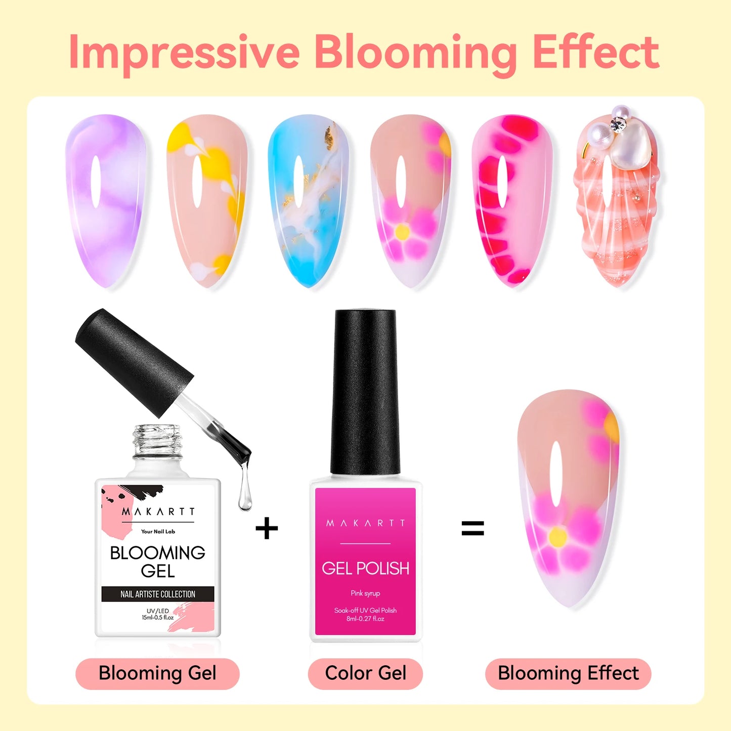 I love how this Makartt Clear Blooming Gel makes creating unique nail art so much easier at home. The clear formula helps create beautiful blooming effects while giving nails a smooth, glossy finish.
What I really like is ho