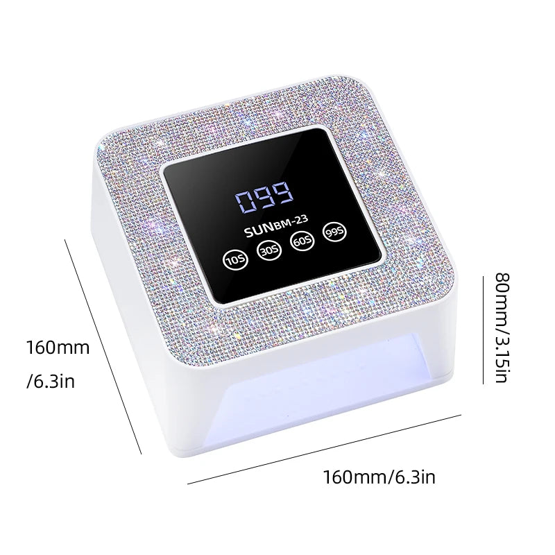 New UV LED Nail Lamp 21LEDS Quick Gel Polish Drying Lamp For Manicure 10S/30S/60S/99S Timer Professional Nail Lights Salon Tools