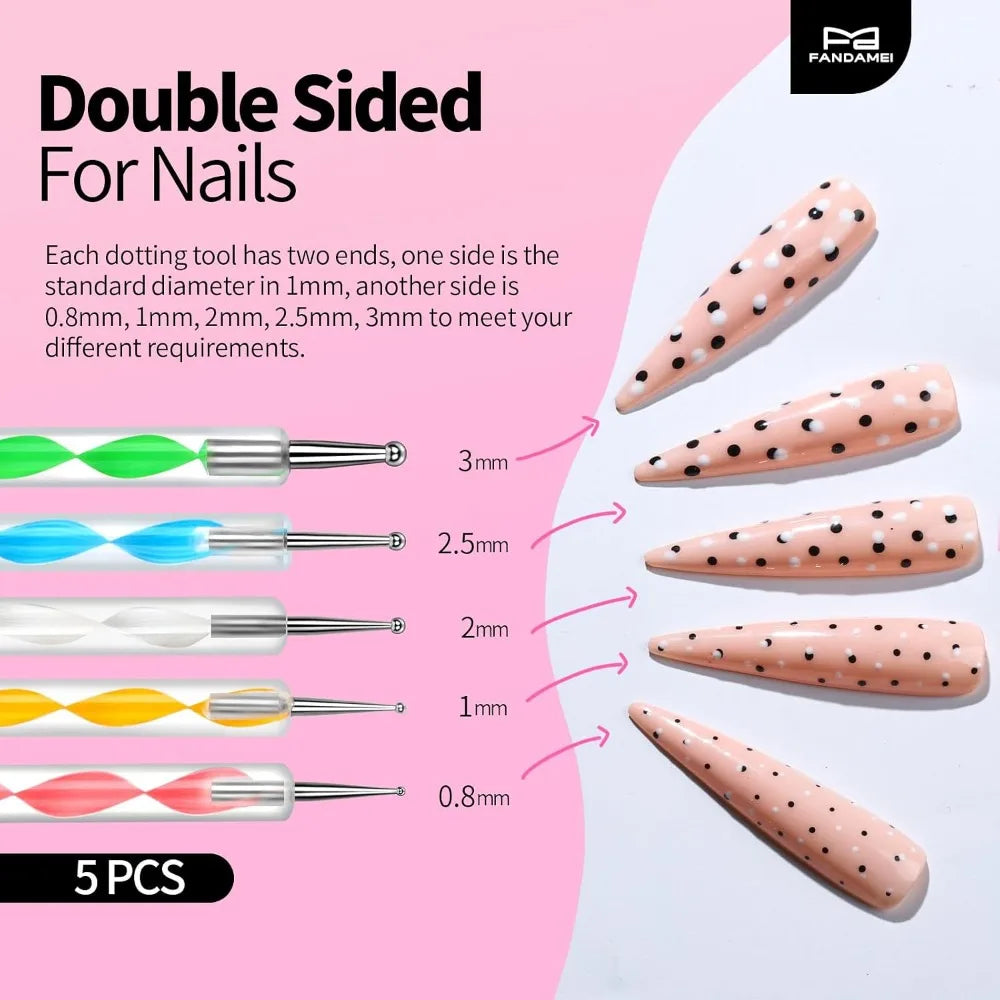 Professional Nail Art Kit Complete Set With Nail Stand Holder Nail Dotting Tools And Brushes For Acrylic Gel Polish Painting Nail Designer Manicure Pedicure Supplies Starter Kit For Beginners Adults