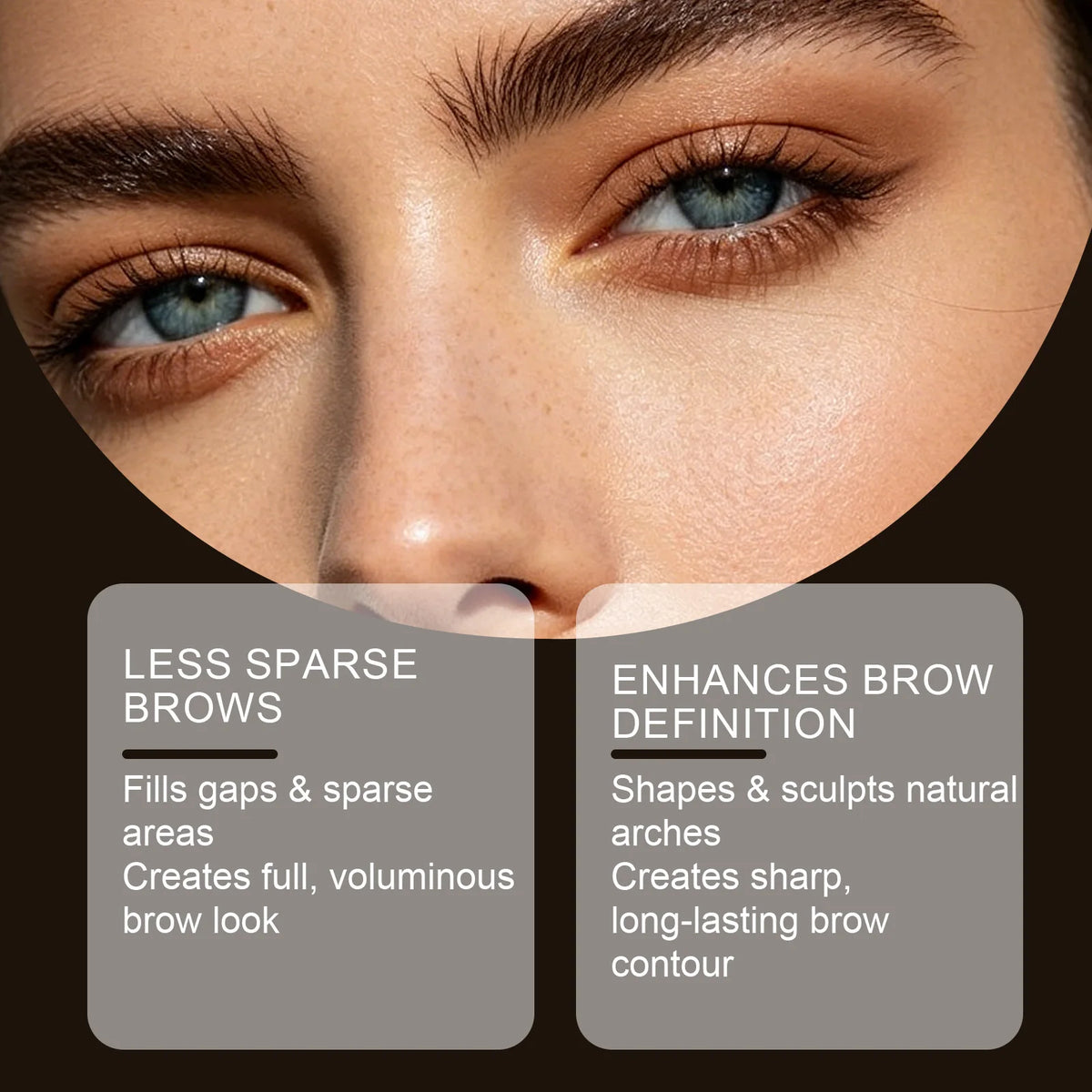 3D Tinted Brow Gel Rapid Drying Formula Sets Instantly Prevents Smudging Optimizes Color Uniformity Beginner Friendly Long Lasting Waterproof Sweat Resistant Eyebrow Makeup