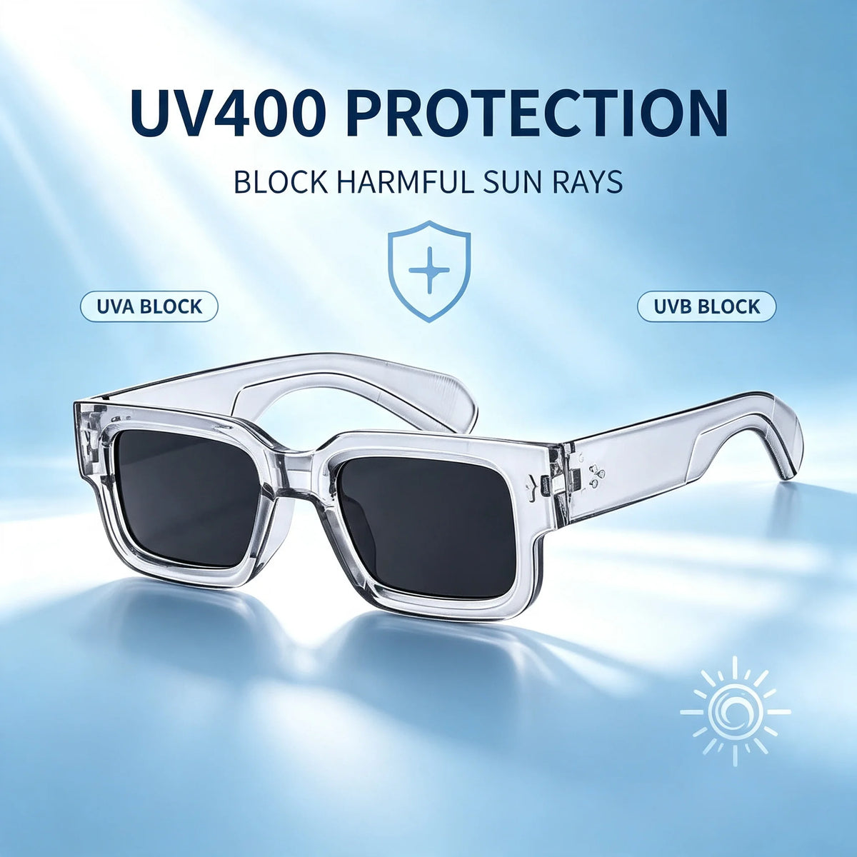 Y2K Small Rectangle Sunglasses Men Women Retro Narrow Square Sun Glasses Punk Fashion UV400 Protection Shades Streetwear Trendy Eyewear for Beach Travel