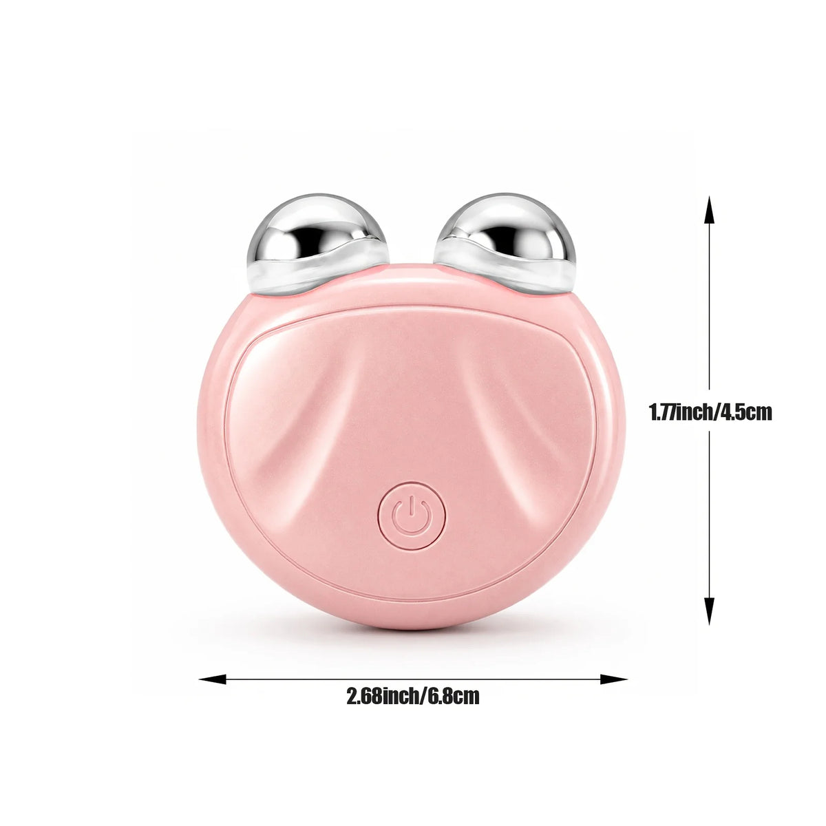 4-in-1 EMS Facial Lifting Massager, Dual Roller Face Sculpting Device with Red & Blue Light, Vibration Massage, Skin Firming & Tightening Care, USB-C Rechargeable Portable Beauty Tool for Face Eye Neck Arms Legs, 10-Min Daily