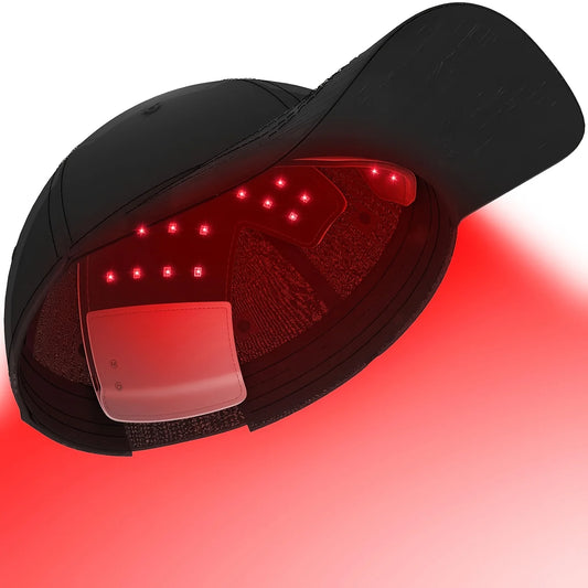 LED Red Light Therapy Hair Growth Cap Portable Hair Regrowth Hat Insert with Red Blue Infrared Light, 4 Modes Scalp Care Device for Thinning Hair, Rechargeable Lightweight 200g Hair Loss Care Cap for Men Women, 20 Min Auto Of