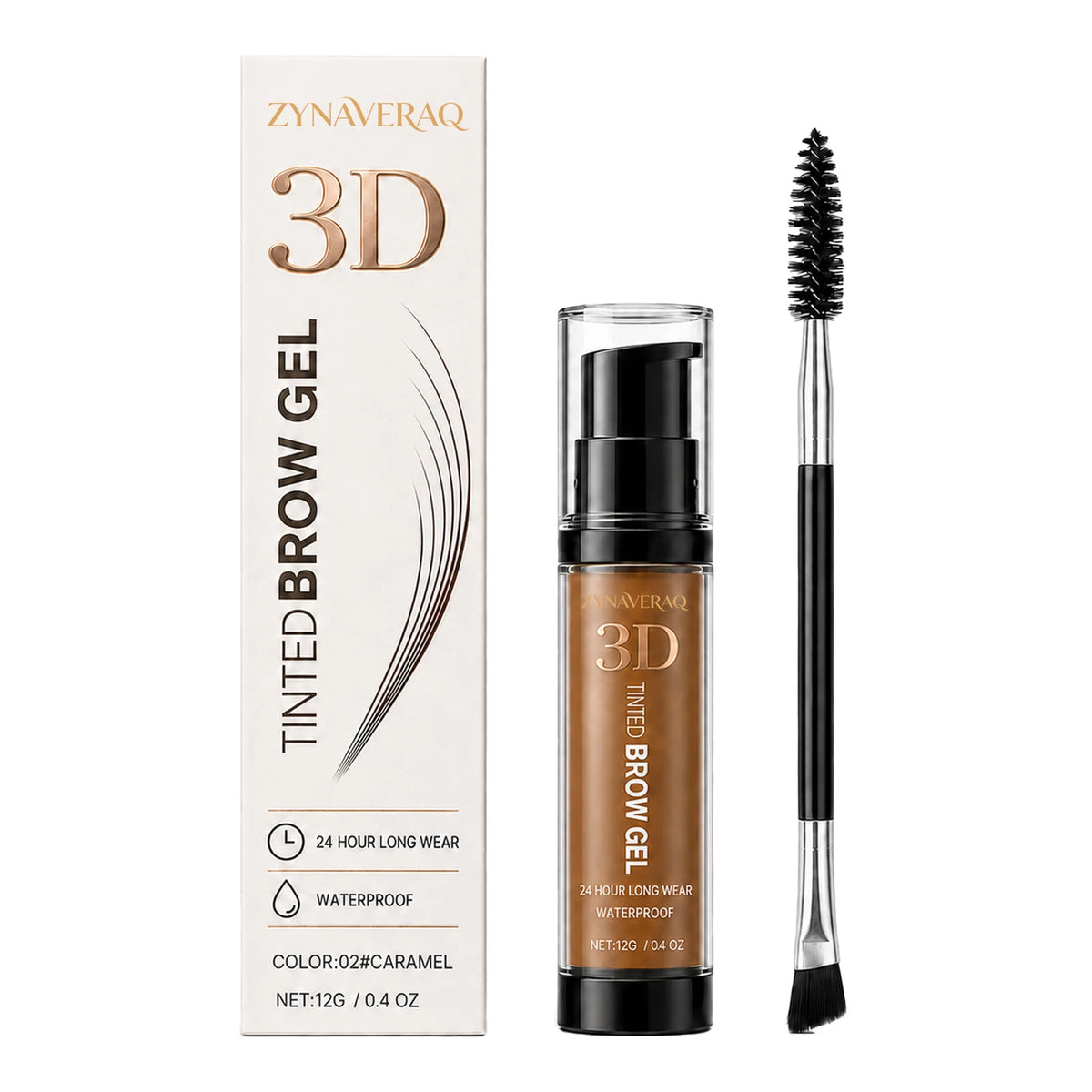 3D Tinted Brow Gel Rapid Drying Formula Sets Instantly Prevents Smudging Optimizes Color Uniformity Beginner Friendly Long Lasting Waterproof Sweat Resistant Eyebrow Makeup