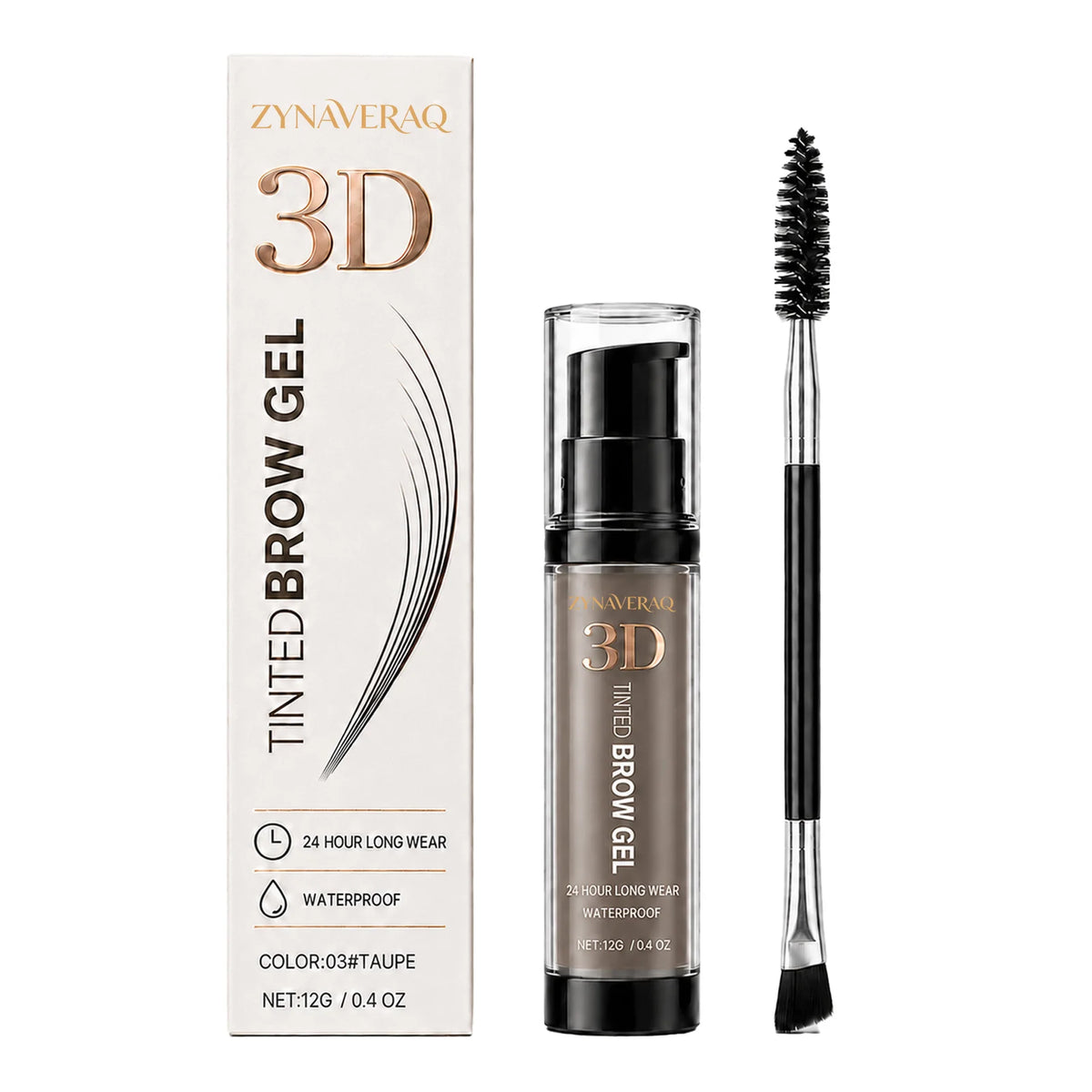 3D Tinted Brow Gel Rapid Drying Formula Sets Instantly Prevents Smudging Optimizes Color Uniformity Beginner Friendly Long Lasting Waterproof Sweat Resistant Eyebrow Makeup