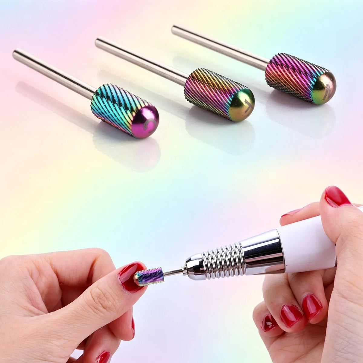 Makartt Nail Drill Bits for Electric Nail Drill Machine Manicure Nail Files Accessories Gel Polish Nail Extension Gel Removing
