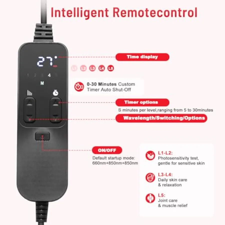 Red Light Therapy for Body face-660nm 850nm Infrared Light Therapy Panel 3 in 1 Led Bead red lamp Therapy Home Use, Gift idea f
