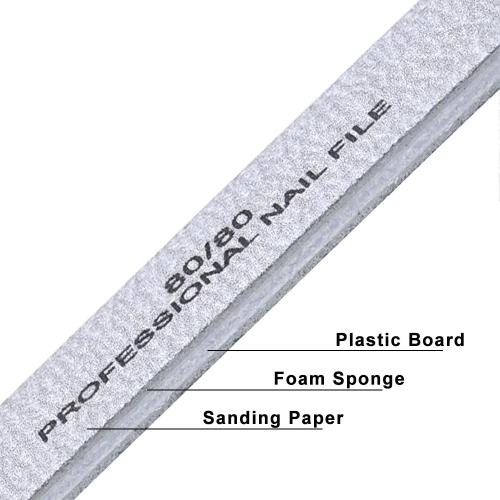 1000Pcs Large Nail File Nail  File for Manicure Buffering Pedicure Care
