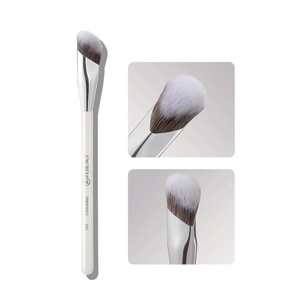 Angled Concealer Brush for Under Eye Small Foundation Precision Face Makeup Blending Professional Cosmetic Tool