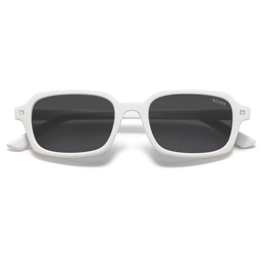Trendy Rectangle Polarized Sunglasses Womens Mens, Small Retro Fashion Thin Slim Square Sunnies SJ2610