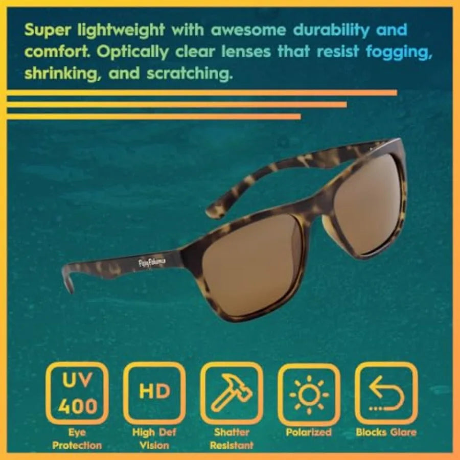 Flying Fisherman Fowey Polarized Sunglasses with AcuTint UV Blocker for Fishing and Outdoor Sports
