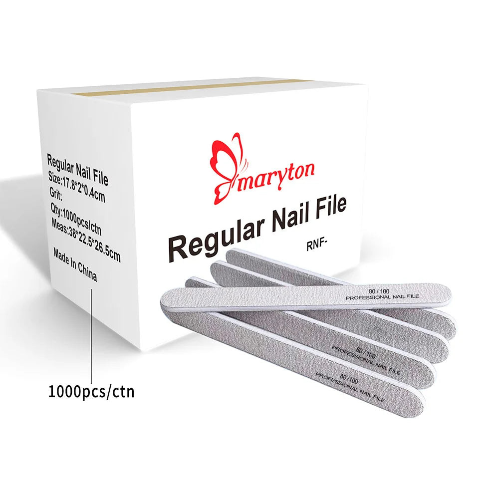 1000Pcs Large Nail File Nail  File for Manicure Buffering Pedicure Care