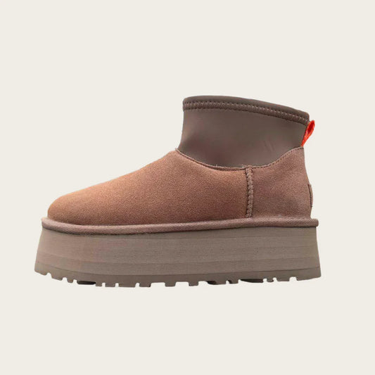HOE NEW Women's Boots casual shoes low-top leather comfortable warm fashionable height increase wear-resistant soft Size 36-41