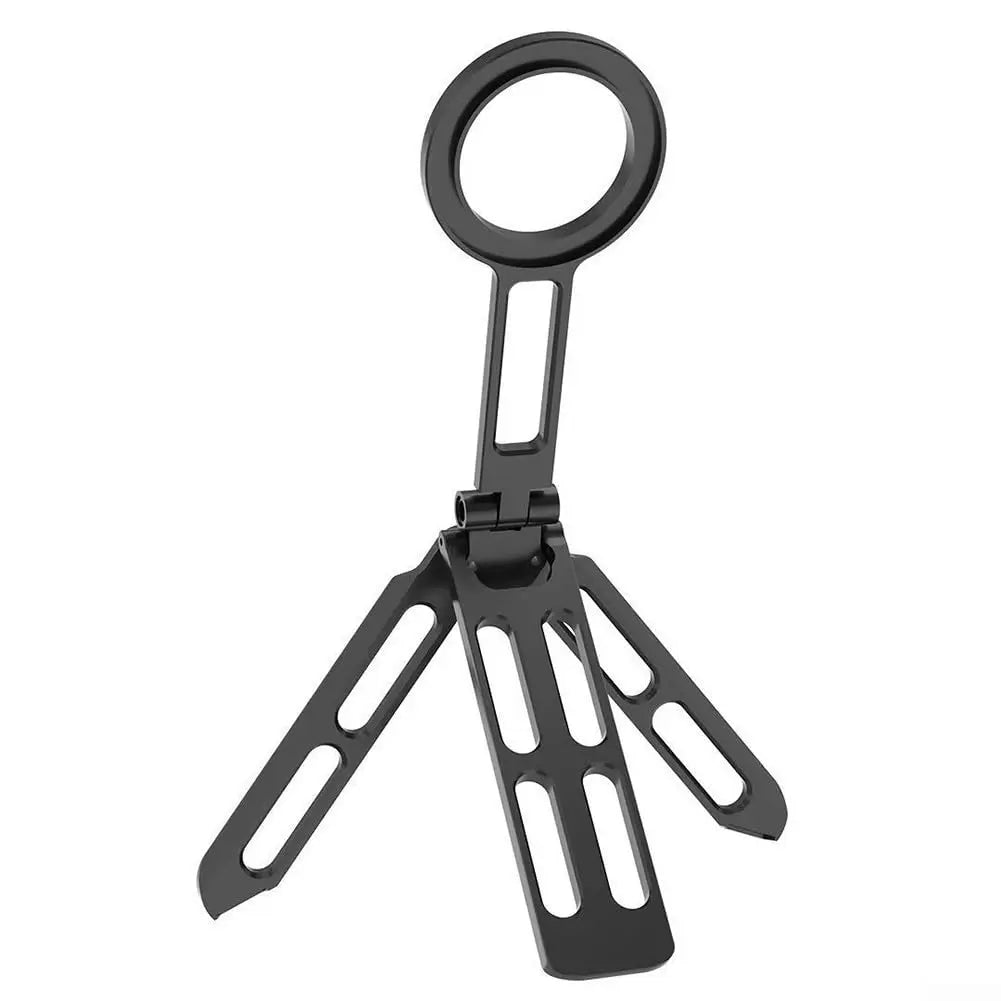 360° Rotating For Magsafe Magnetic Phone Tripod Selfie Stick Foldable Stand Aluminum Cell Phone Holder Stand For iPhone 18 Pro Max 17 16 15 Samsung Smartphone Desktop Mount