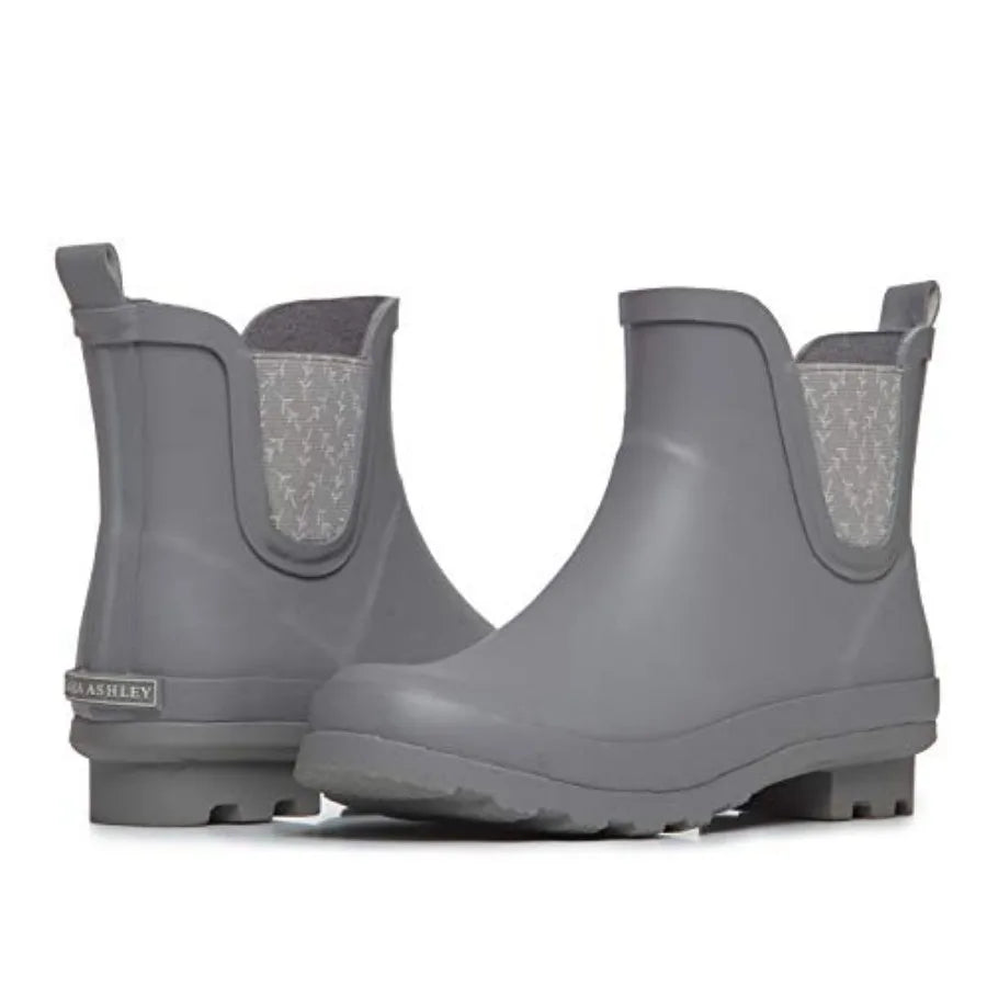 Laura Ashley Women's Waterproof Mid Cut Ankle Rain Boots