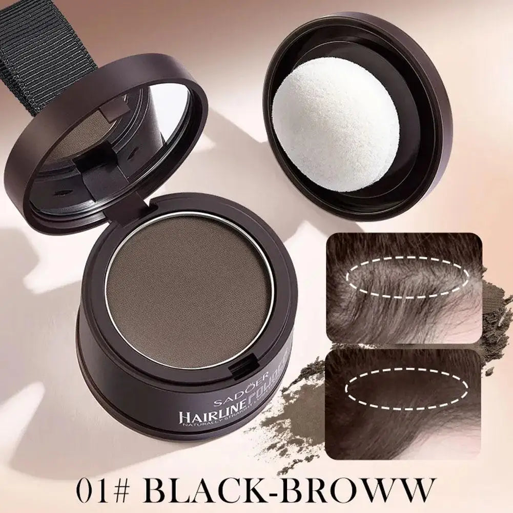 Hairline Shadow Powder Natural Cover Hairline Repair Filling Powder Men And Women Sweatproof Fluffy Hair Makeup Concealer Repair Filling Powder
