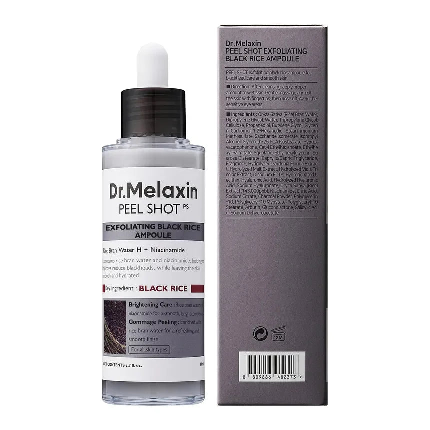 Dr.Melaxin - Peel Shot Exfoliating Black Rice Ampoule (80ml)