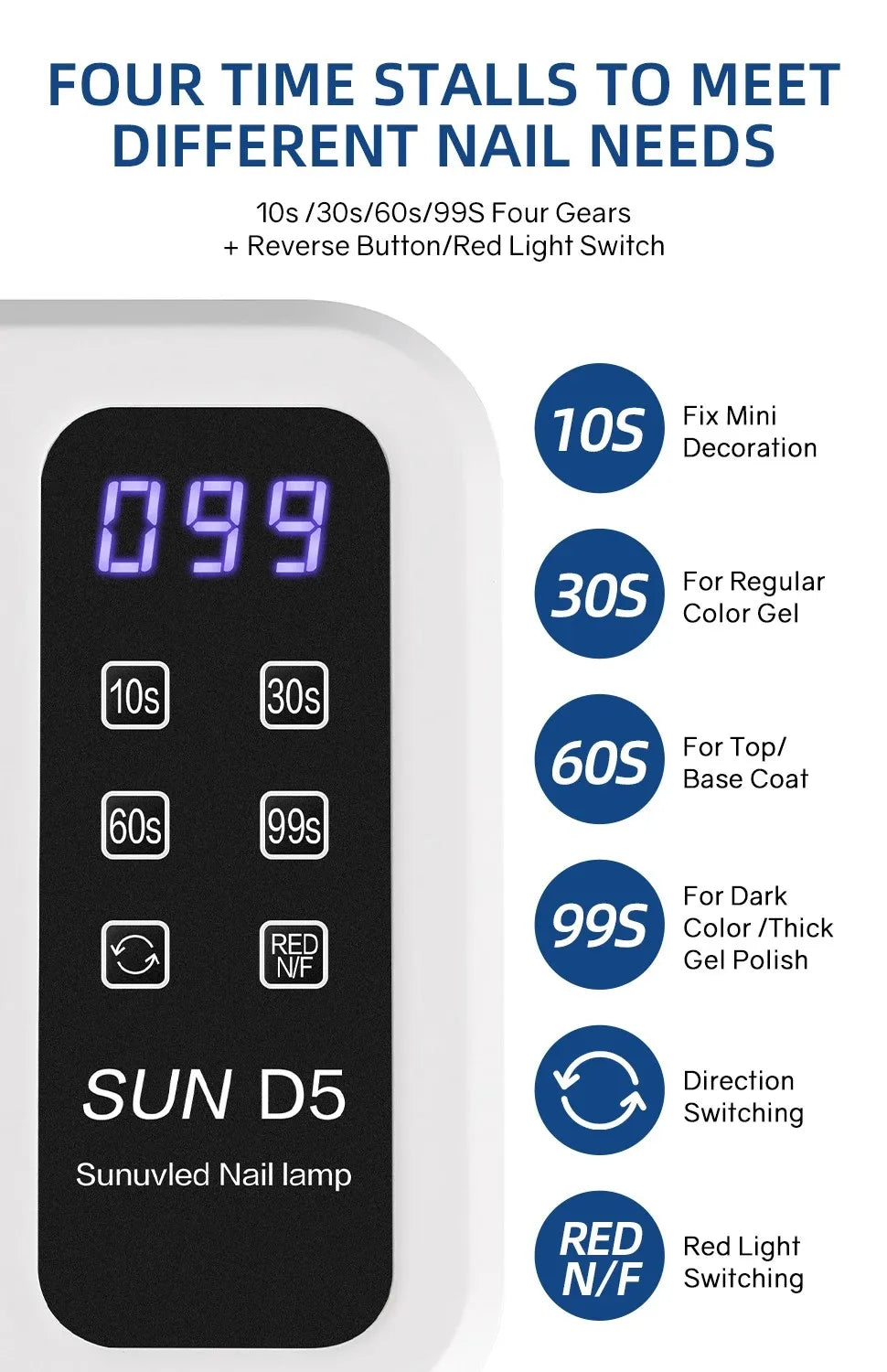 I love how this 140 LED UV Nail Lamp makes achieving salon-quality nails so much faster and easier at home. The powerful LED design helps cure gel polish evenly, giving my manicure a smooth and long-lasting finish without sp