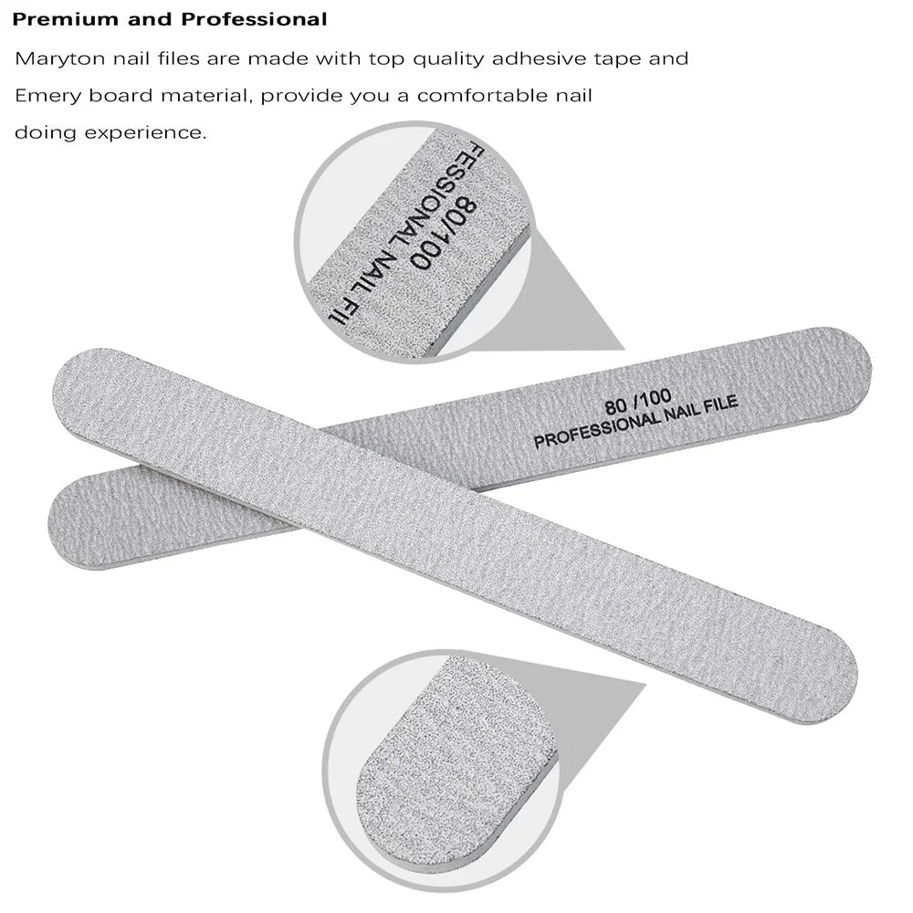 1000Pcs Large Nail File Nail  File for Manicure Buffering Pedicure Care