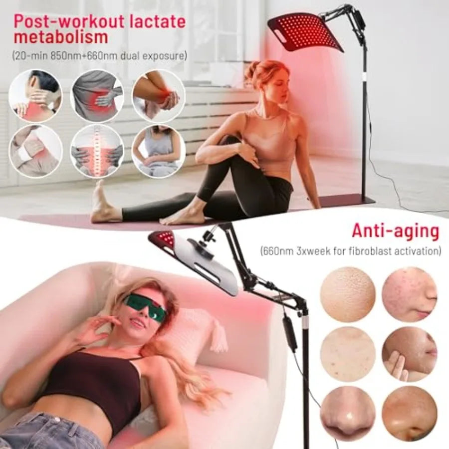 Red Light Therapy for Body face-660nm 850nm Infrared Light Therapy Panel 3 in 1 Led Bead red lamp Therapy Home Use, Gift idea f