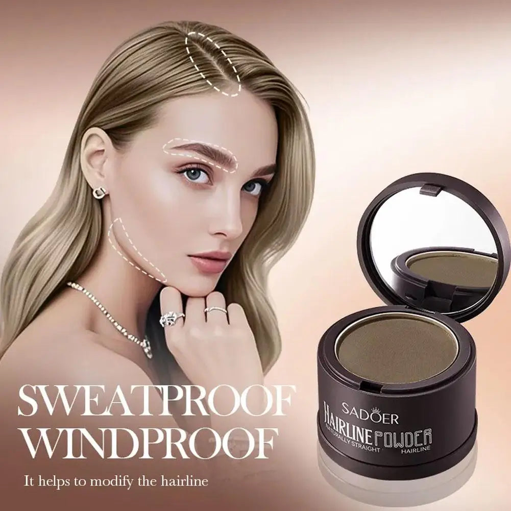 Hairline Shadow Powder Natural Cover Hairline Repair Filling Powder Men And Women Sweatproof Fluffy Hair Makeup Concealer Repair Filling Powder