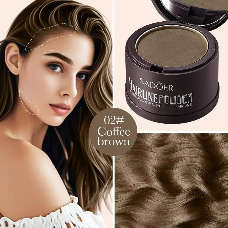 Hairline Shadow Powder Natural Cover Hairline Repair Filling Powder Men And Women Sweatproof Fluffy Hair Makeup Concealer Repair Filling Powder
