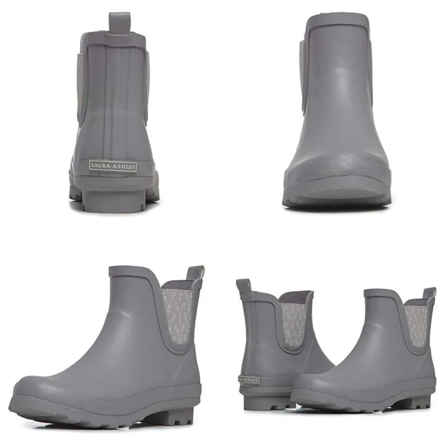 Laura Ashley Women's Waterproof Mid Cut Ankle Rain Boots
