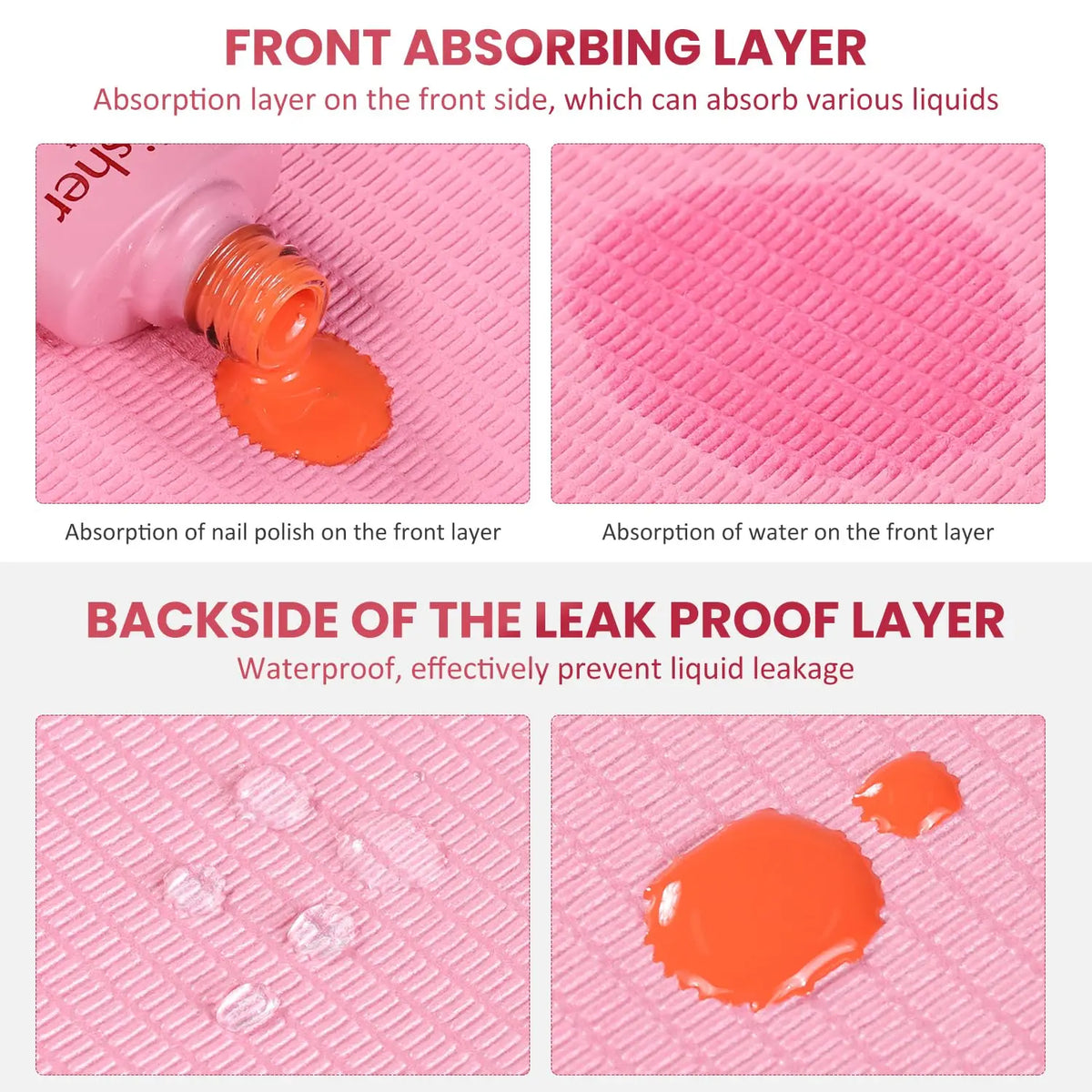 25pc Nail Cleaning Table Mats Disposable Nail Art Mat Waterproof Tablecloth for Manicures Pedicures Paper Sheets Nail Tools Tablecloth Cleaning Pad