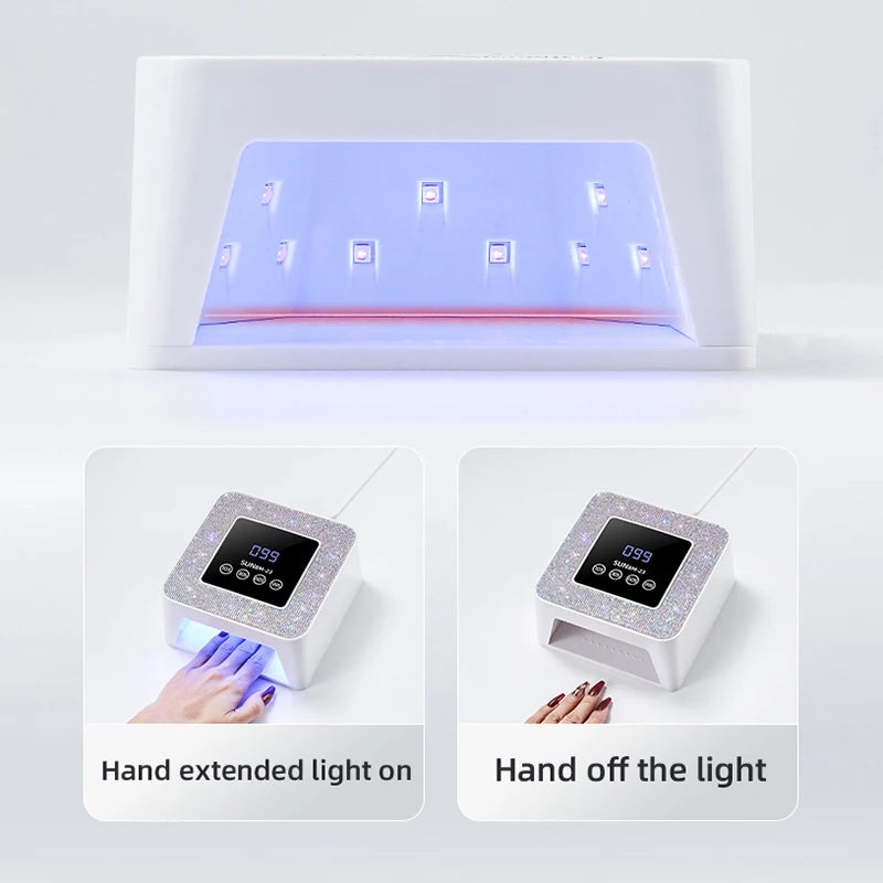 New UV LED Nail Lamp 21LEDS Quick Gel Polish Drying Lamp For Manicure 10S/30S/60S/99S Timer Professional Nail Lights Salon Tools