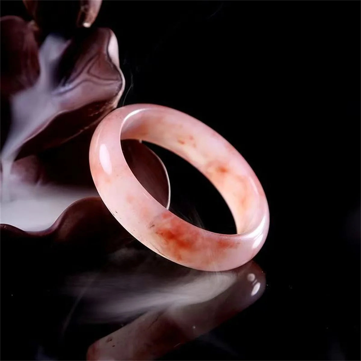 Light Green Jade Bracelet Fashion Accessories Jadeite Natural Charm Jewelry Women Men Handcarved Round Bangle Hand Ring