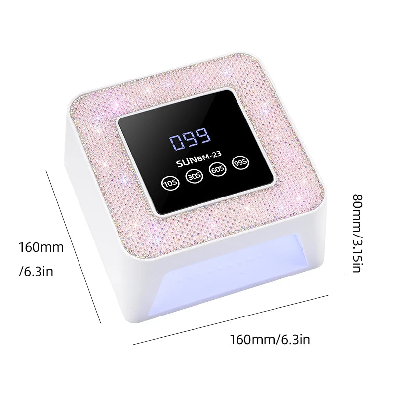 New UV LED Nail Lamp 21LEDS Quick Gel Polish Drying Lamp For Manicure 10S/30S/60S/99S Timer Professional Nail Lights Salon Tools