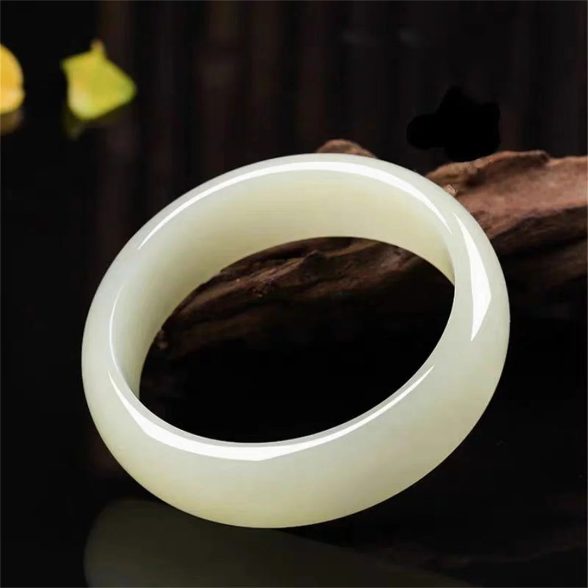 Light Green Jade Bracelet Fashion Accessories Jadeite Natural Charm Jewelry Women Men Handcarved Round Bangle Hand Ring