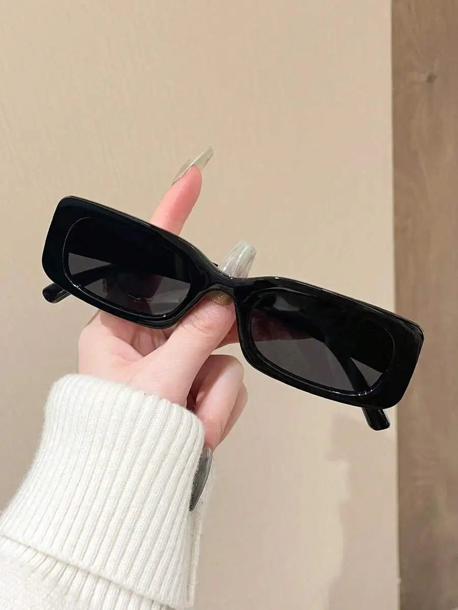 1pc Square Y2K Party Cute Daily Retro Beach Fashion Fashion Glasses For Men & Women Y2K Fest Music Fest For Summer Beach