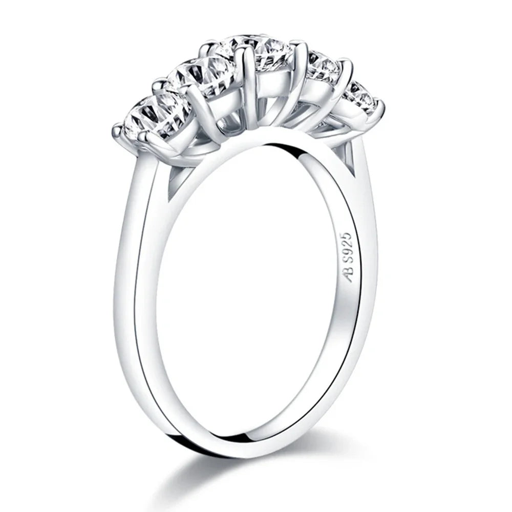 Cbtb Fashion Design Round D Color Pass Test Really Moissanite Luxury Wedding 925 Sterling Silver Jewelry Wholesale
