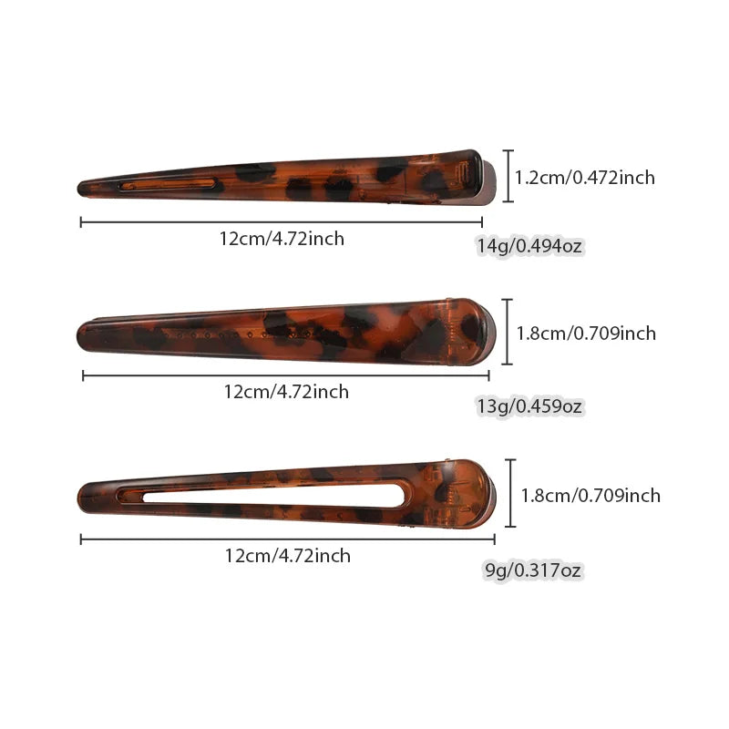 New Autumn/Winter Leopard Print Duckbill Hair Clips Fashion Makeup Bangs Clips, Side Clips, and Loose Hair Accessories