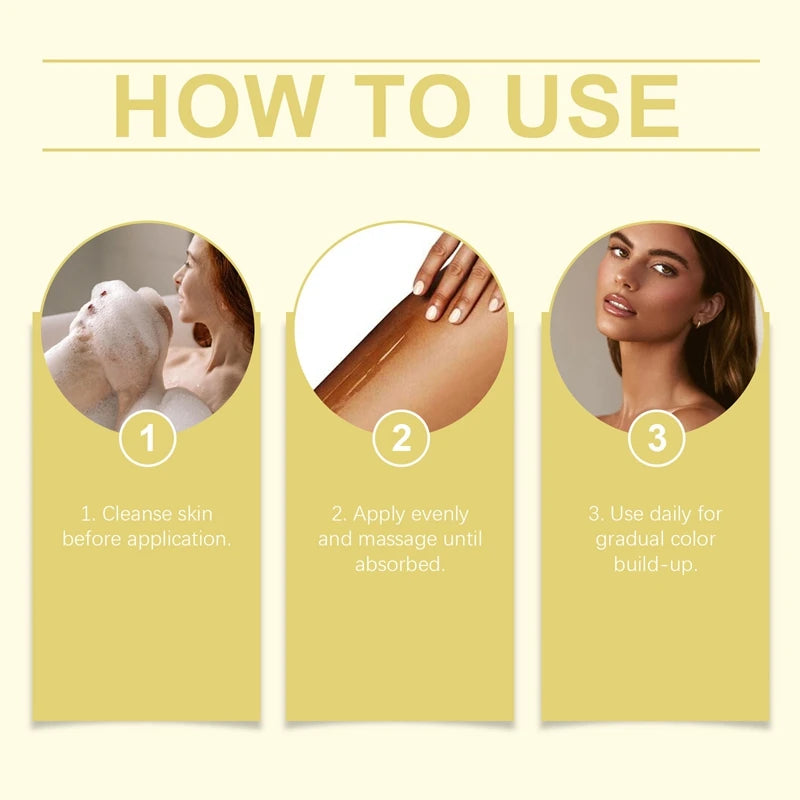 Intensive Tanning Gel Accelerator Bronzing Solarium Sunbeds Summer Long Lasting Repair Moisturizing Face Body Self Tanner Cream