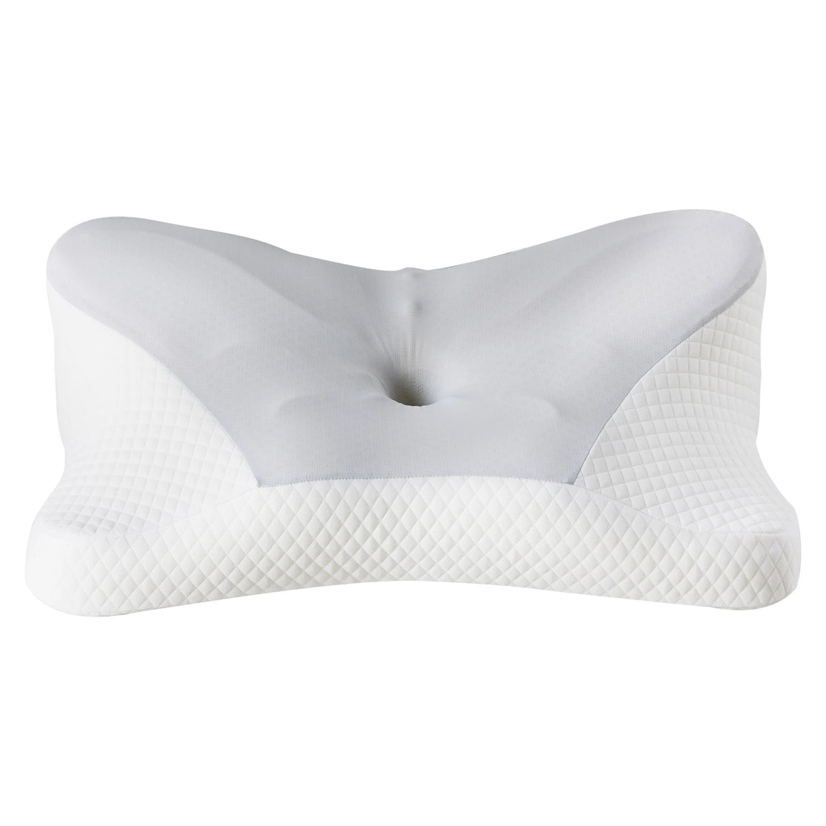 JHK King Size Ergonomic Memory Foam Bed Pillow with Cooling Pillowcase Cervical Contour Pillows For Back Stomach Sleepers