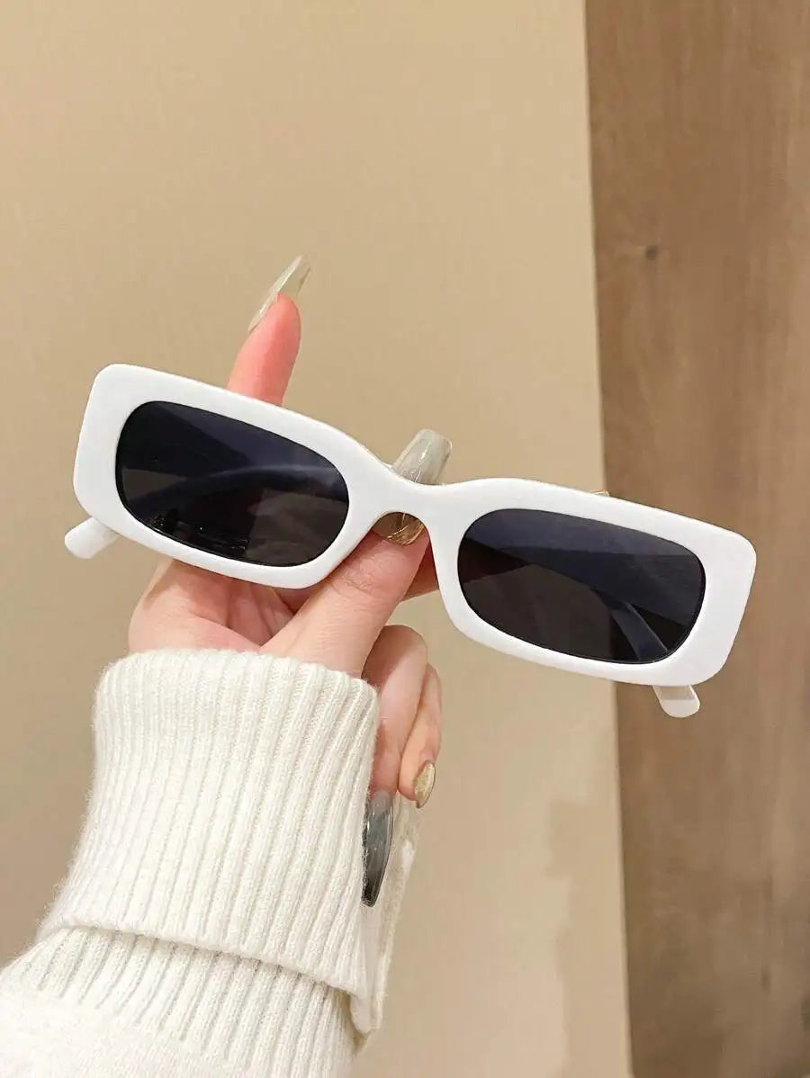 1pc Square Y2K Party Cute Daily Retro Beach Fashion Fashion Glasses For Men & Women Y2K Fest Music Fest For Summer Beach