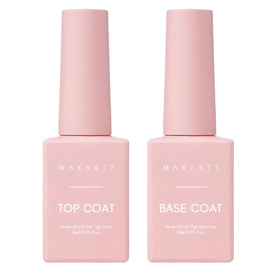 I love how this Makartt No Wipe Top Coat and Base Coat Kit makes achieving a smooth, shiny manicure so easy. The clear gloss finish gives nails a beautiful salon-quality shine while helping protect the color and keep the mani
