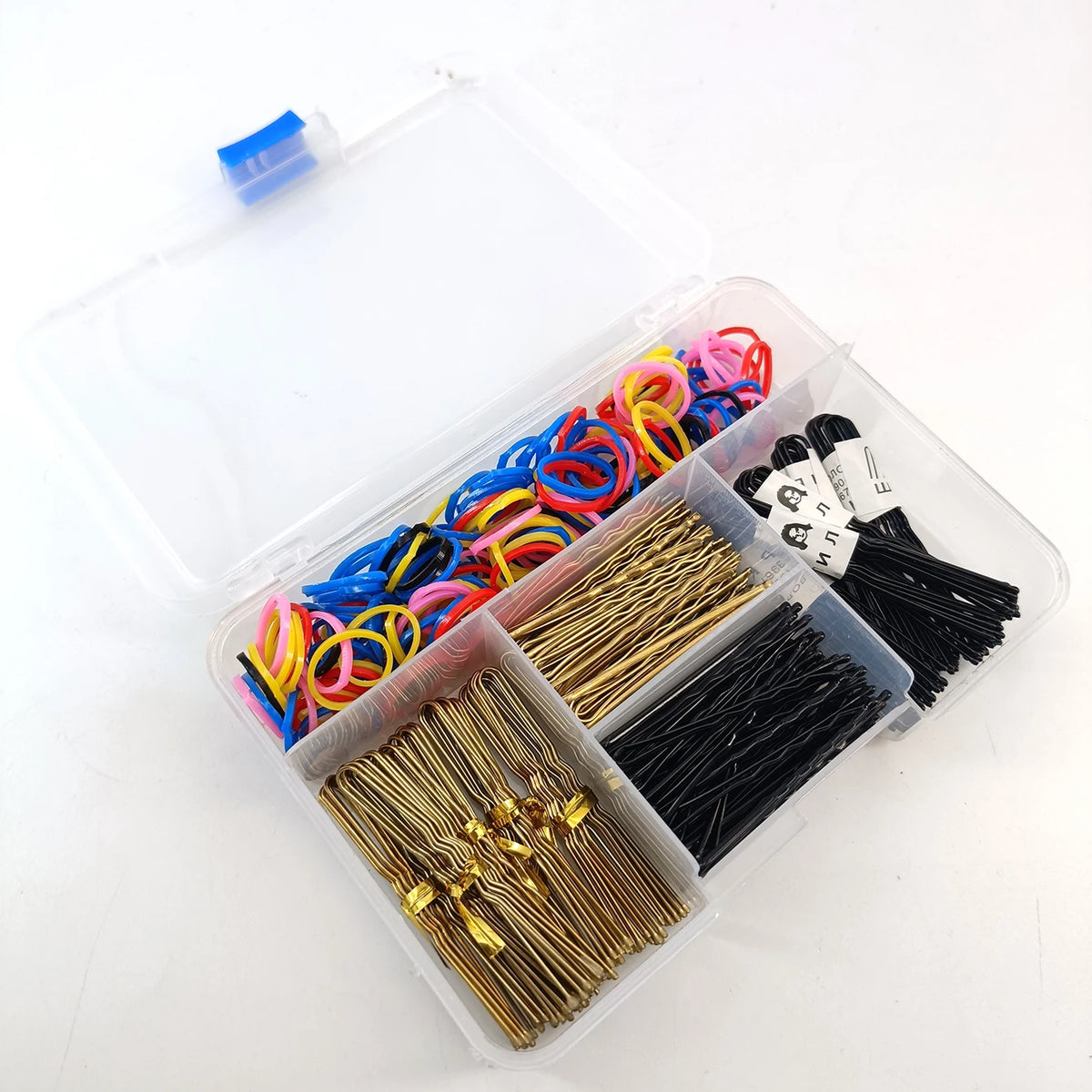 320 PCS Box-packed Hair Clips and Rubber Bands Set For Women Girls Hair Ties Ponytail Holder Scrunchies Accessories