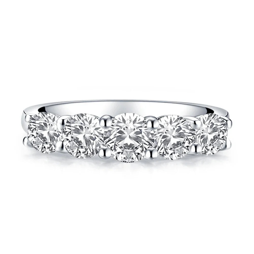 Cbtb Fashion Design Round D Color Pass Test Really Moissanite Luxury Wedding 925 Sterling Silver Jewelry Wholesale