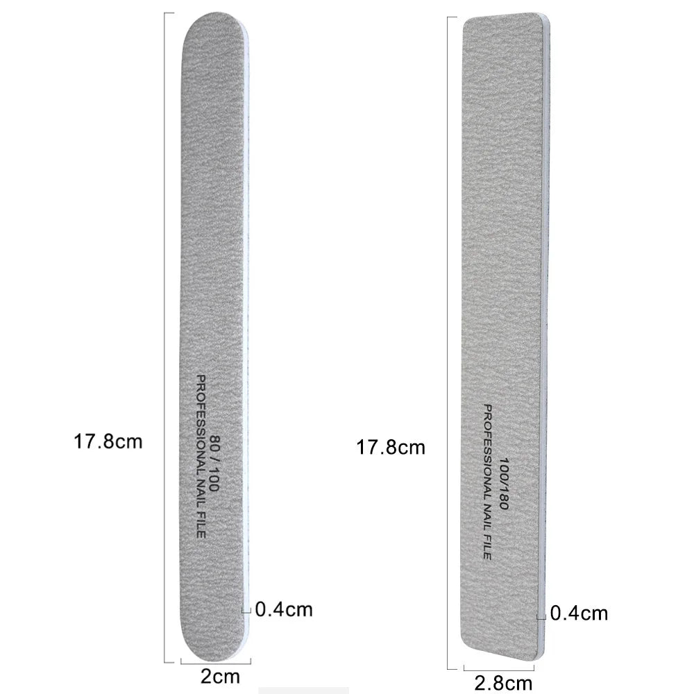 1000Pcs Large Nail File Nail  File for Manicure Buffering Pedicure Care