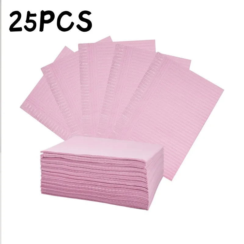 25pc Nail Cleaning Table Mats Disposable Nail Art Mat Waterproof Tablecloth for Manicures Pedicures Paper Sheets Nail Tools Tablecloth Cleaning Pad