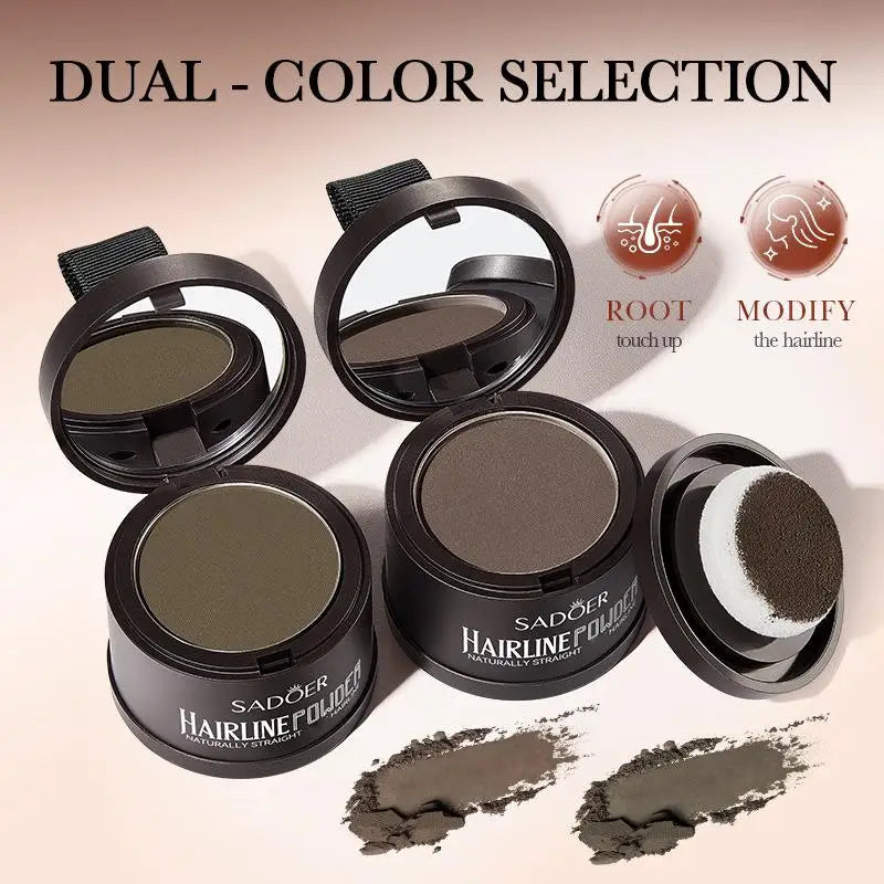 Hairline Shadow Powder Natural Cover Hairline Repair Filling Powder Men And Women Sweatproof Fluffy Hair Makeup Concealer Repair Filling Powder