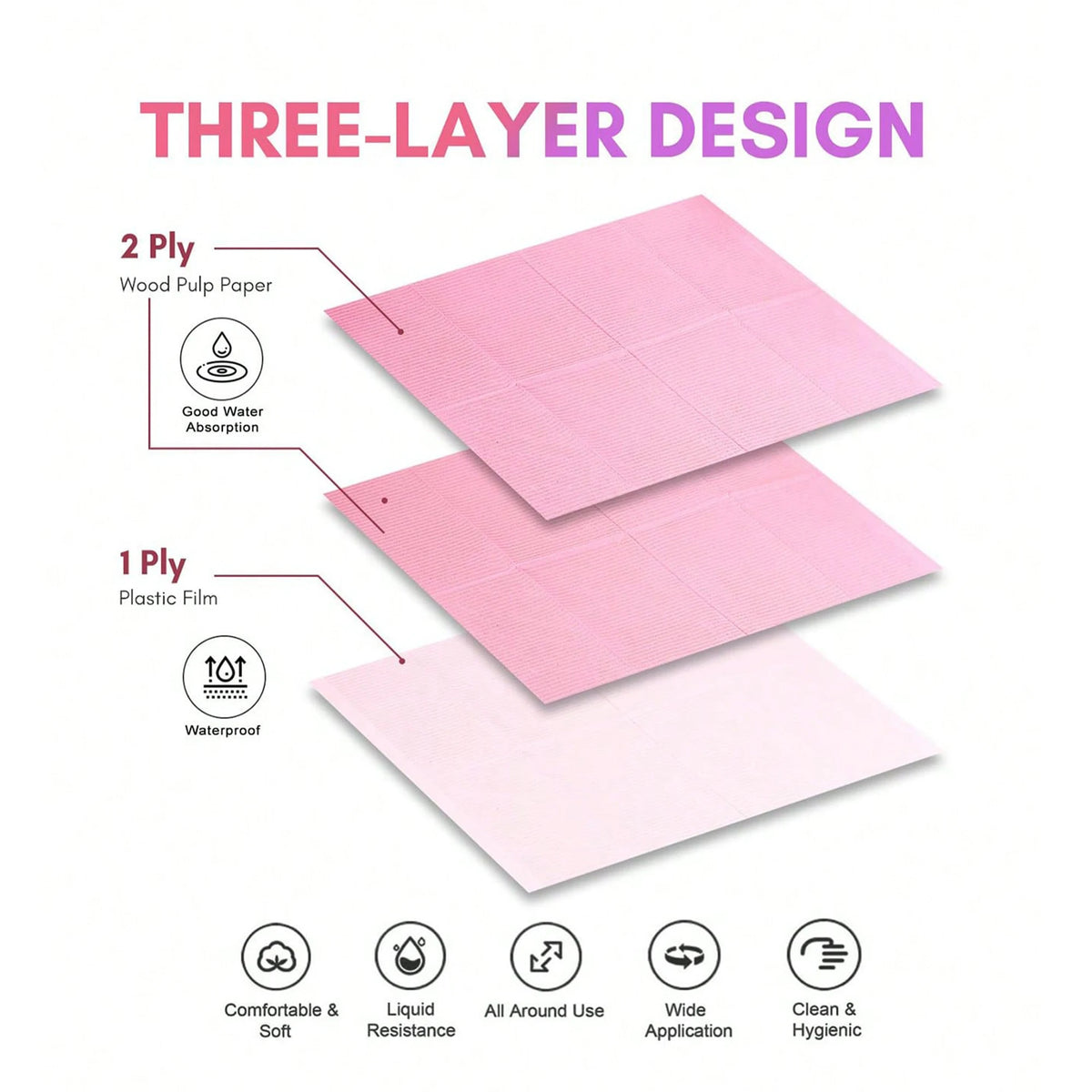 25pc Nail Cleaning Table Mats Disposable Nail Art Mat Waterproof Tablecloth for Manicures Pedicures Paper Sheets Nail Tools Tablecloth Cleaning Pad