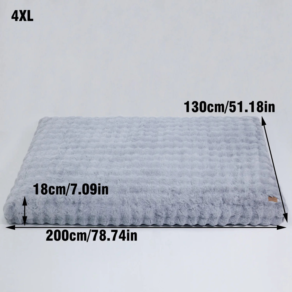 M-4XL Ultra-soft Plush Dog Bed Pet Cat Calming Sleeping Bed Thicker Foam Base Crate Bed Multiple Sizes Option for Dogs