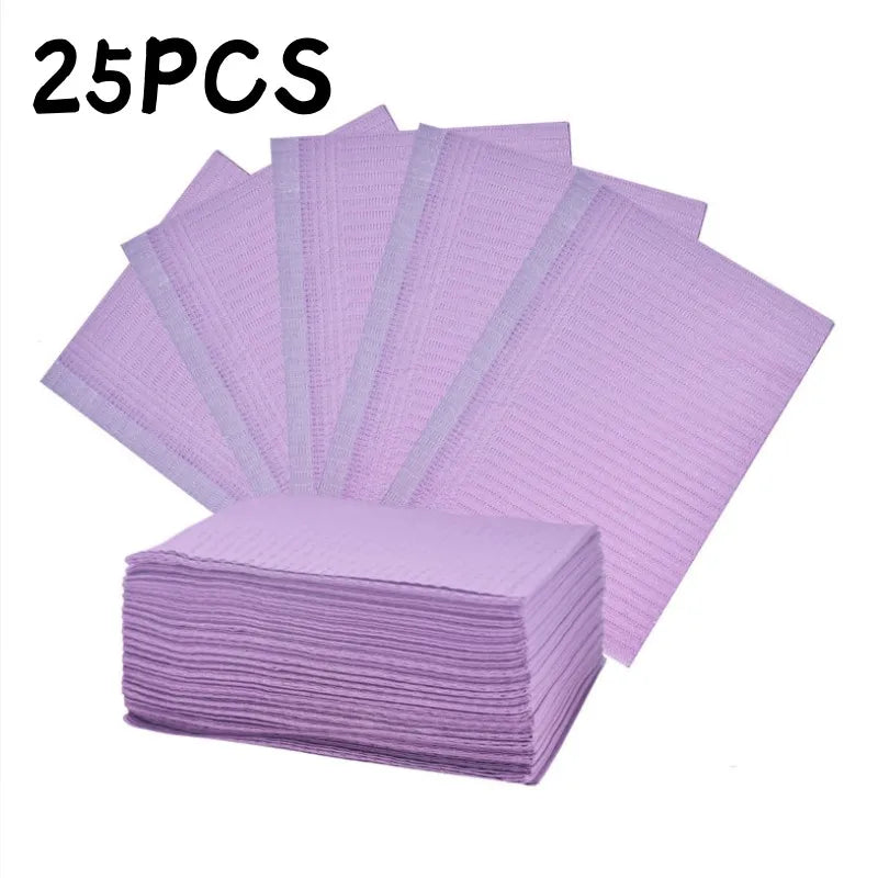 25pc Nail Cleaning Table Mats Disposable Nail Art Mat Waterproof Tablecloth for Manicures Pedicures Paper Sheets Nail Tools Tablecloth Cleaning Pad